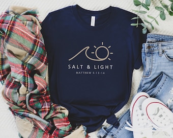 Salt and Light Christian T-Shirt, Matthew 5:13-14