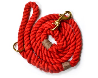 red rope leash