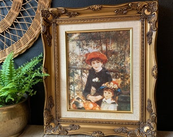 Vintage Gold Framed Print of Two Sisters On the Terrace By Pierre-Auguste Renoir with Certificate of Authenticity-The Guild | Gallery Wall