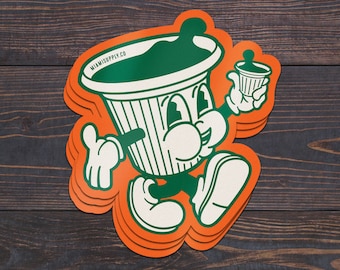 Tito the Cafecito - Sticker 3-pack - Choose your colors - Miami Cuban Coffee Design