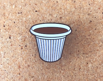 Original Cafecito Pin - Miami Cuban Coffee Colada Enamel Pin
