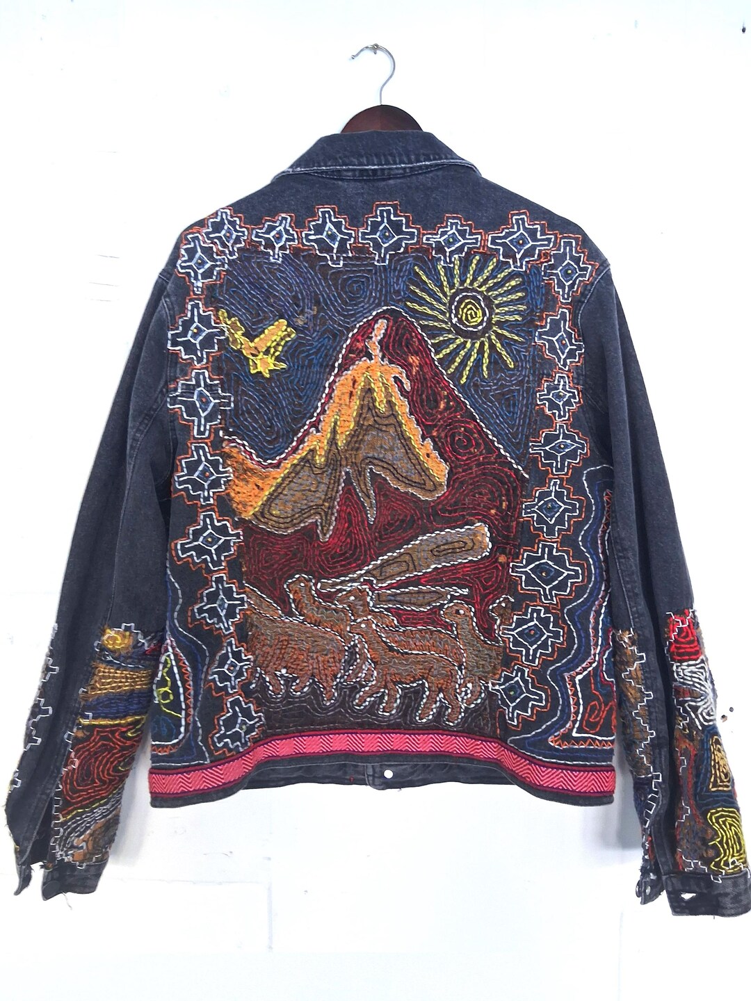 Hand-embroidered Jacket - Etsy