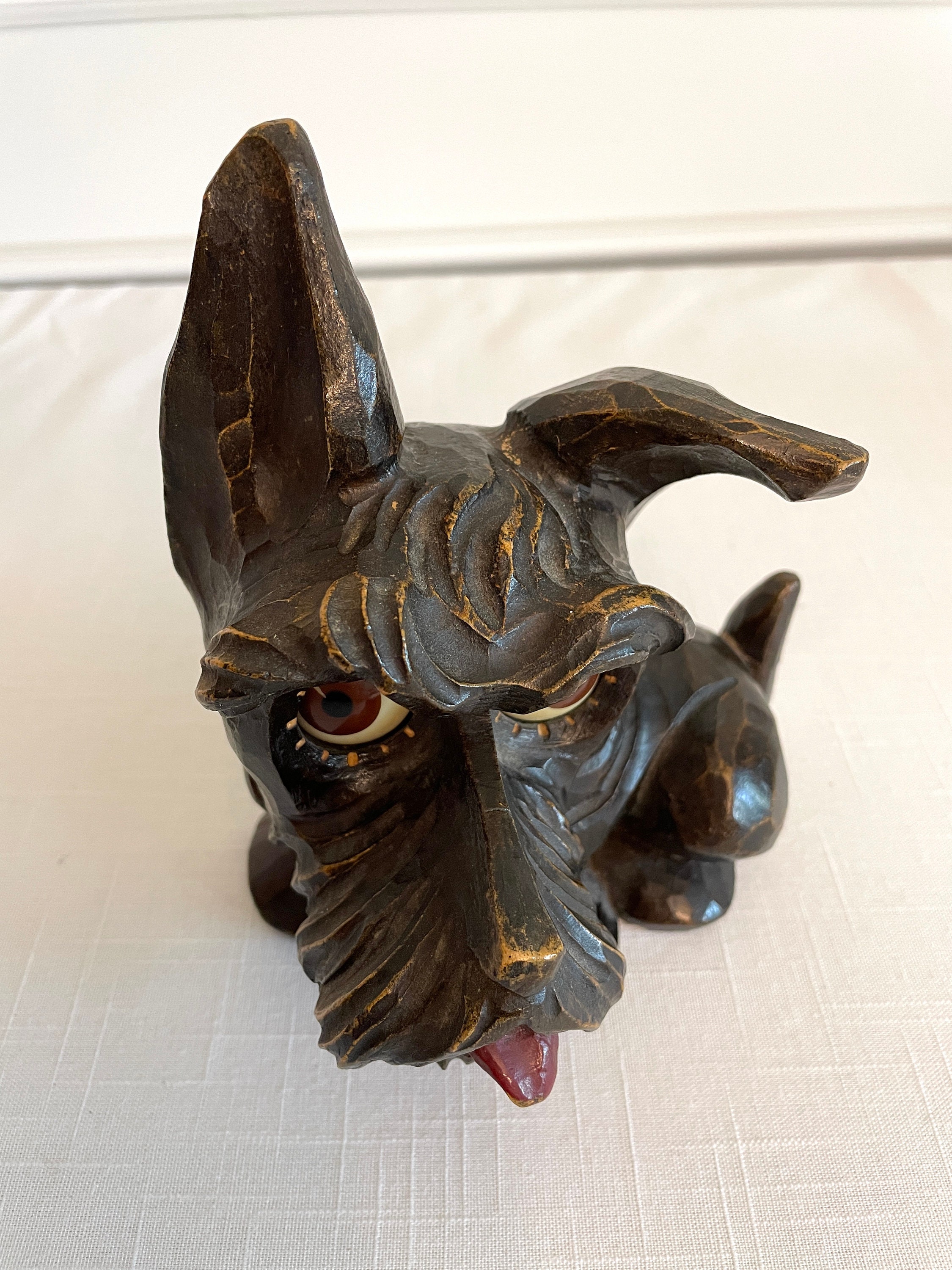 Rare German Oswald Dog Clock Rolling Eye Dog Clock Black Etsy