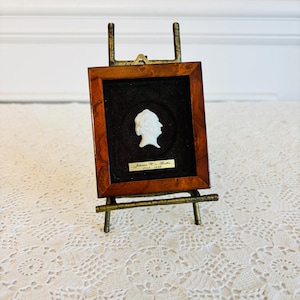 Rare Johann Wolfgang Goethe Small Intaglio in Frame