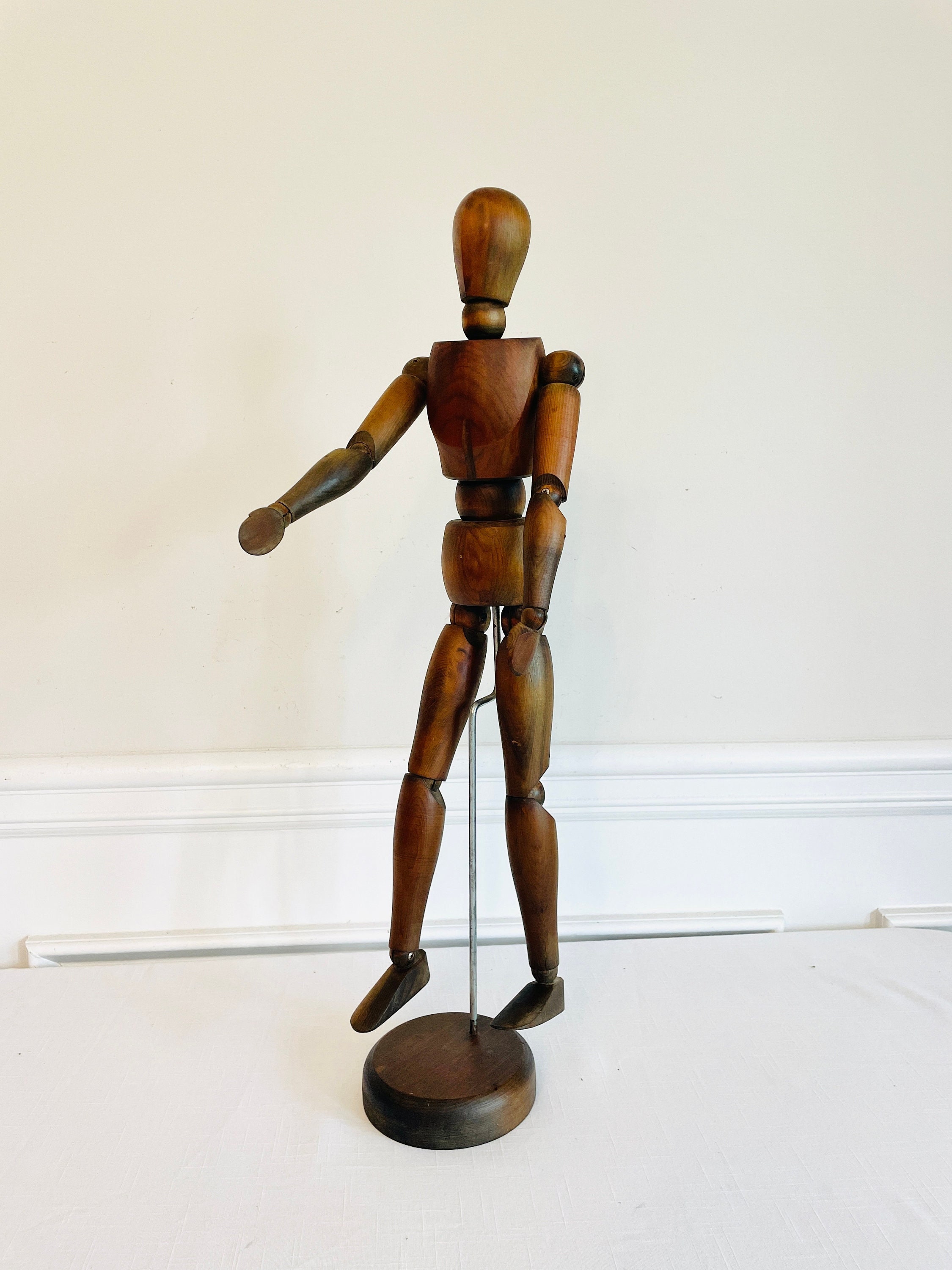 Artists Wooden Male Manikin Blockhead Jointed Mannequin Puppet 3 Sizes