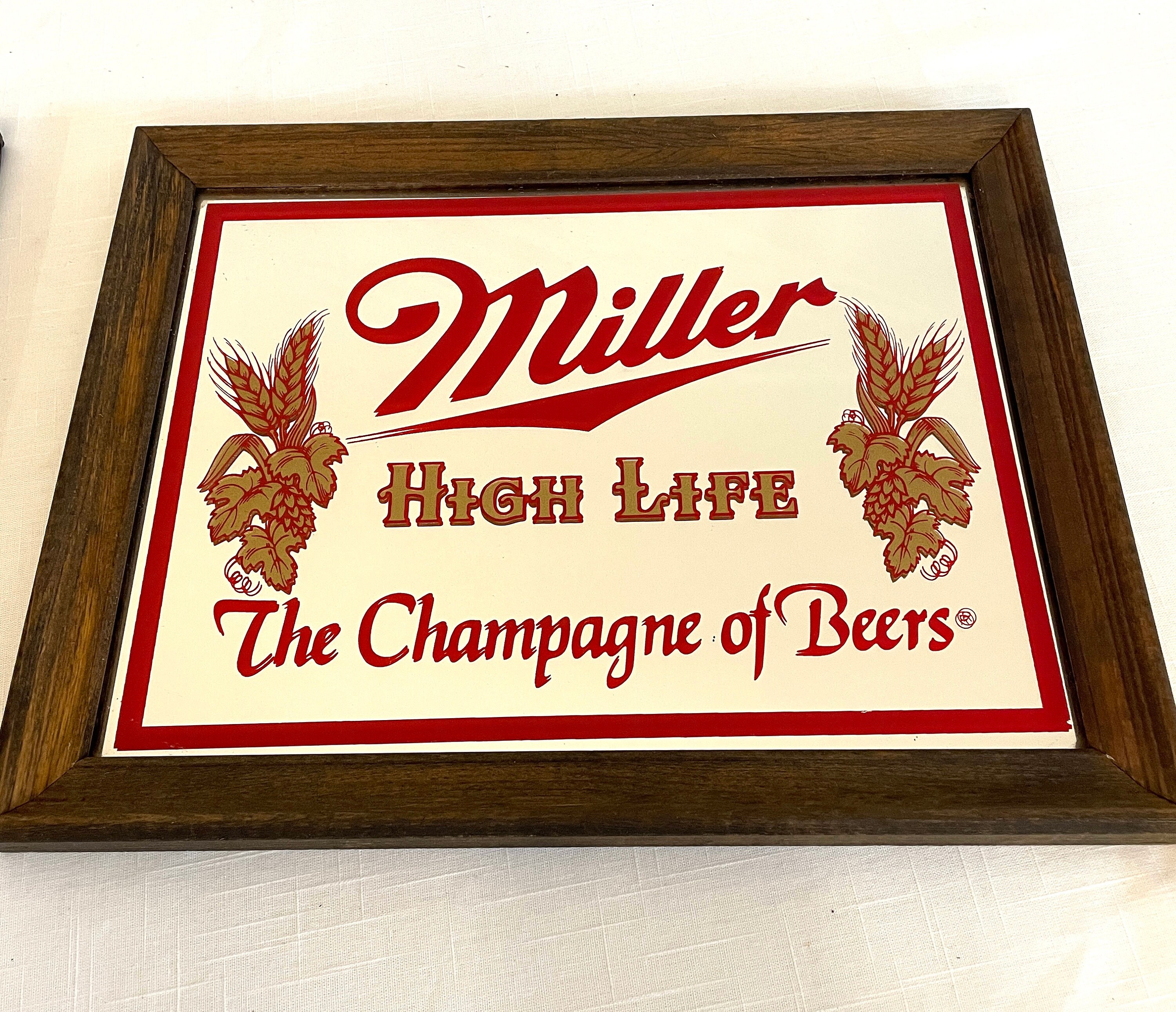 Miller High Life Beer Mirror Bar Mirror Man Cave Bar Mirror Etsy