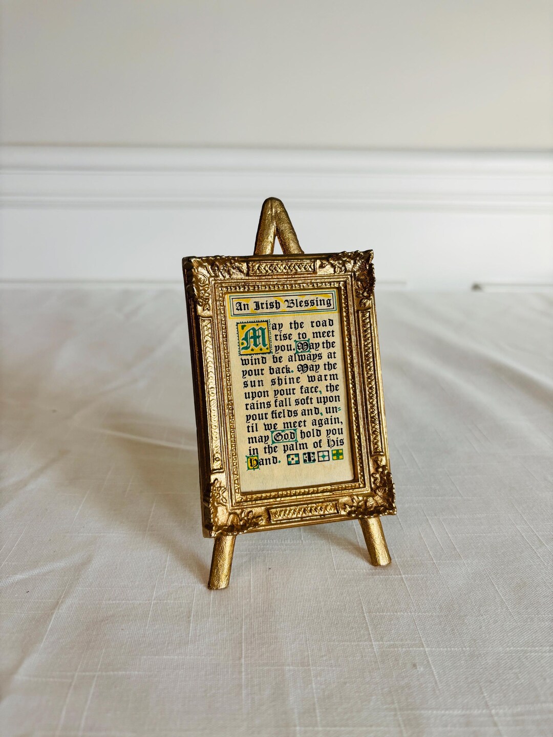 Irish Blessing in a Gold-tone Easel Frame - Etsy