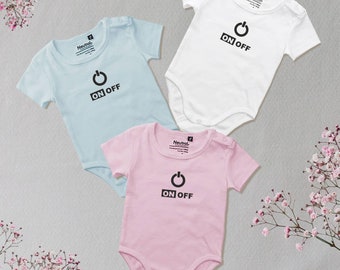 Bio Babybody "ON OFF" Fairtrade Langarm Kurzarm