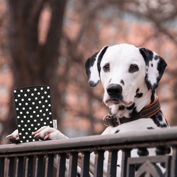 Handyhülle "Polka Dots", Maßanfertigung aus Wollfilz