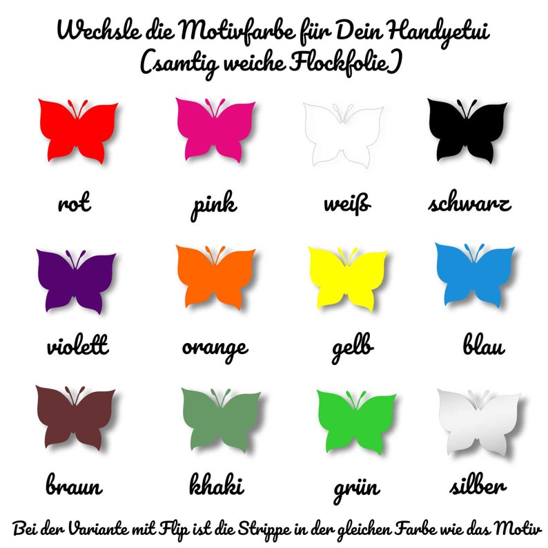 Handyhülle aus Wollfilz mit Katze Motiv, Maßanfertigung Bild 9