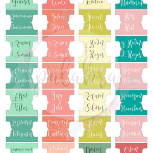 Pestañas para la Biblia/ Bible Book Tabs Spanish/Bible Journaling Español