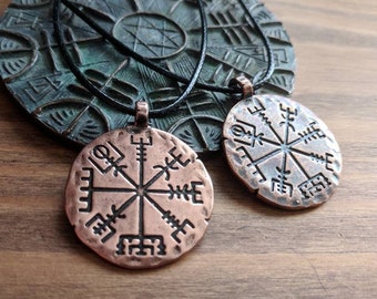 Vegvisir Necklace Pendant, Viking Runic Necklace, Protection Compass, Norse Jewellery, Pagan Necklace, Norse, Icelandic, Asatru, Runes