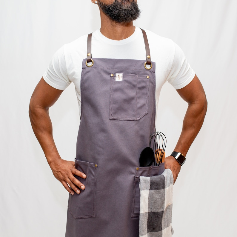 Aprons/2 DAY FREE SHIPPING/Valentine's day Gift for Chefs, Artists, Butcher/Restaurant apron/Washed canvas aprons/Wholesale aprons image 1