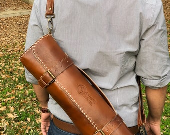 Leather Chef gear | Leather Chef knife bag with adjustable strap | FREE SHIPPING | Valentine's Day | Father's Day Gift | Handmade