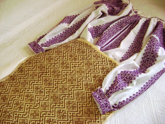 Antique skirt Embroidered Skirt,Vintage Skirt 1900