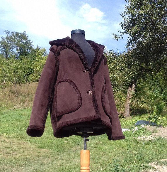 Brown Faux Fur Coat,Brown Faux Fur Winter Coat,Win