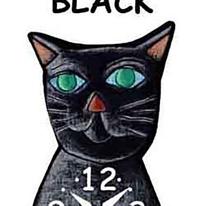 Cat clocks in different colors with swinging tails