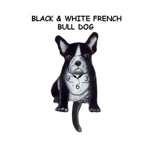 French bull dog versions with swinging tails