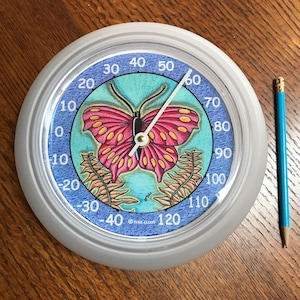 Large type Butterfly Thermometer