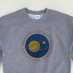 NASA Sweatshirt grijs gehaktbal Sweatshirt NASA shirt ruimte NASA Sweatshirt grijs gehaktbal Sweatshirt NASA shirt ruimte