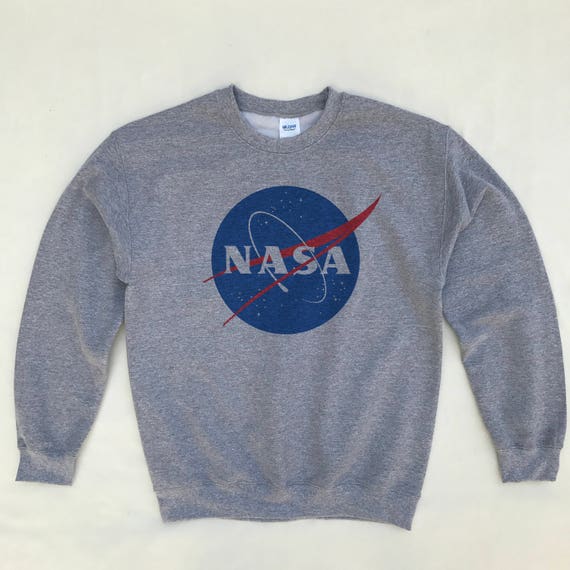 NASA Sweatshirt grijs gehaktbal Sweatshirt NASA shirt ruimte NASA Sweatshirt grijs gehaktbal Sweatshirt NASA shirt ruimte