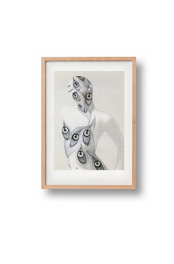 Eye Be Dazzled Eye fine art poster print camouflage | Etsy