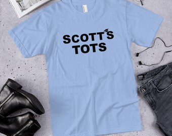 Scotts Tots T-Shirt, Office Fan Unisex Short Sleeve Tee, Funny Group Costume Shirts, Michael Scott, Office TV Show Quote Gift