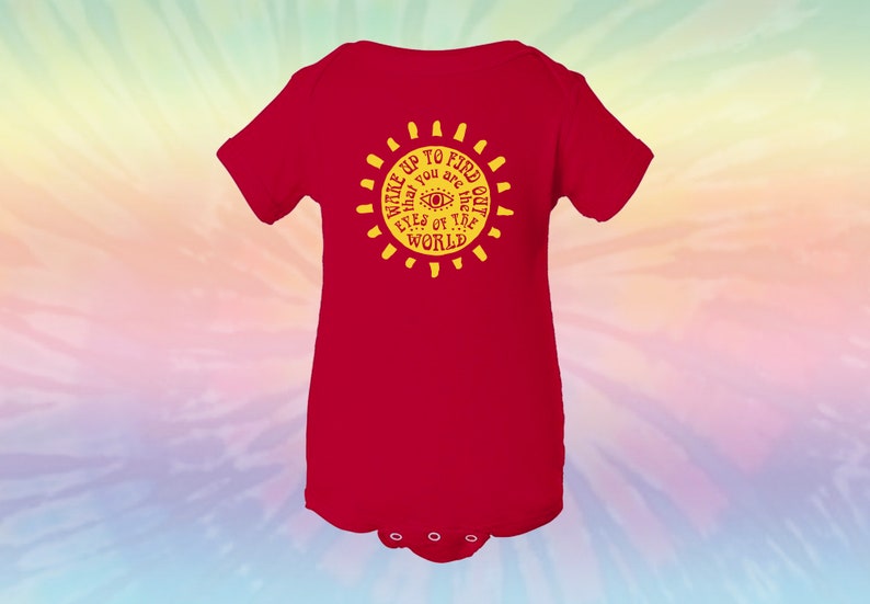 Eyes Of The World Baby One Piece Bodysuit Grateful Dead Fan Inspired Wake Up To Find Out That You Are The Eyes Of The World Infant Bodysuit Clothing Bodysuits Polika In