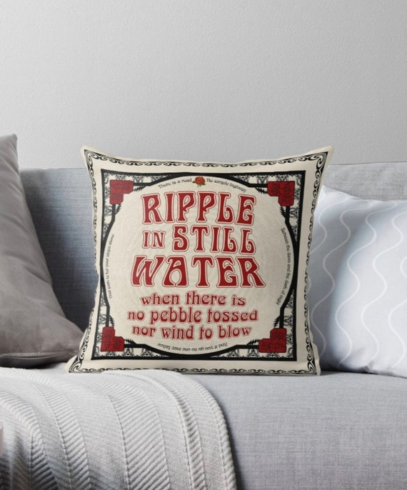 Ripple In Still Water Grateful Dead Square Throw Pillow 16x16 Etsy