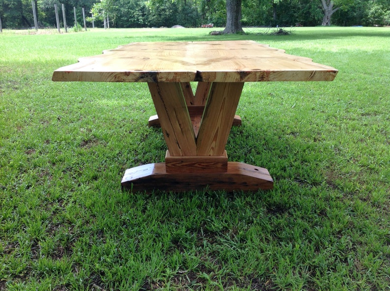 White Pine Live Edge Table Etsy