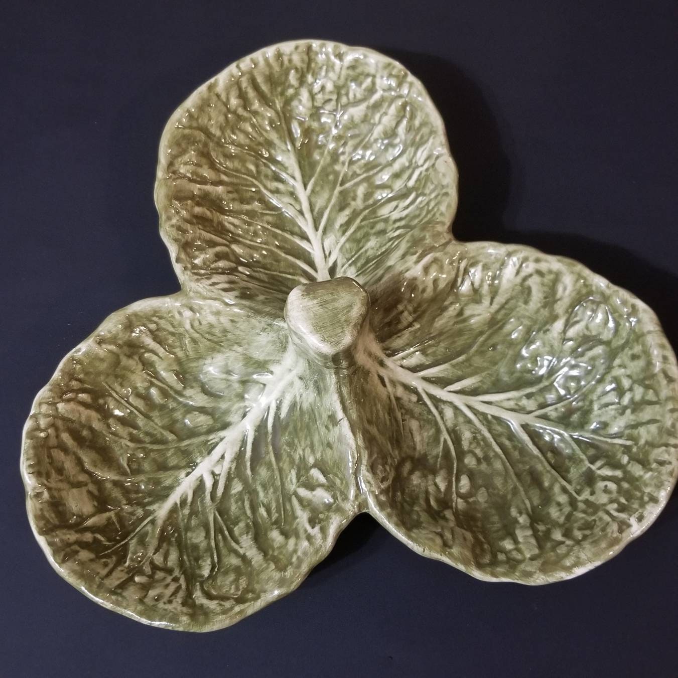 Seviteur Céramique Feuille de Choux