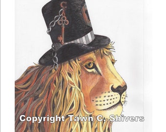 Lion Gesture 4 ORIGINAL DRAWING - Etsy