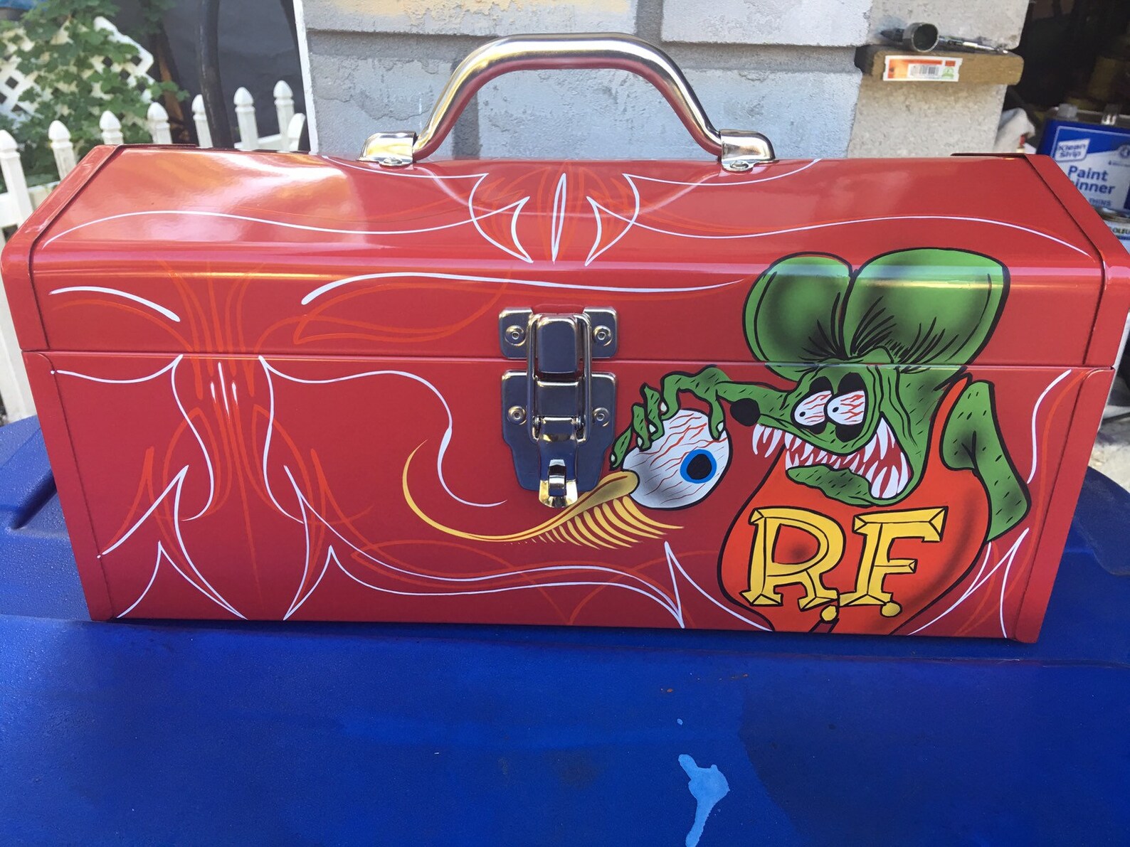 Tool Box Airbrush Flying Eye Rat Fink Hot Rat Rod Tattoo Flame Etsy
