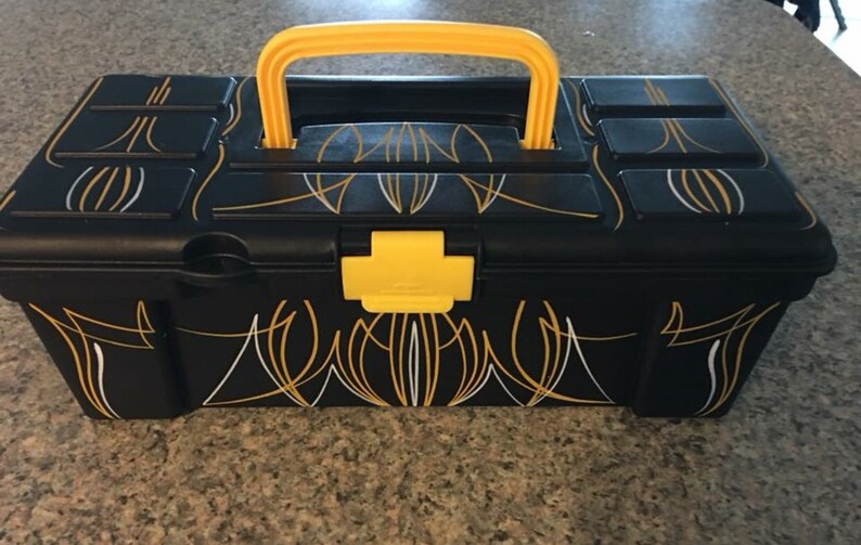 Tool Box Hot Rat Rod Tattoo Flame Custom Box Art Painted your way