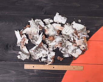 Birch Bark Sheets, white birch bark, DIY project supplies Set for craft natural bark Tree, rustic wedding Birch bark pieces decor