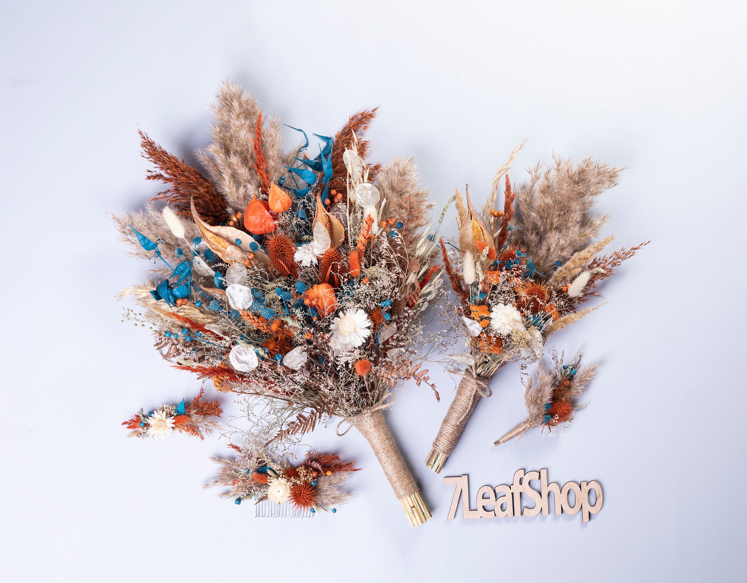 Dried Flower Wedding Bouquet