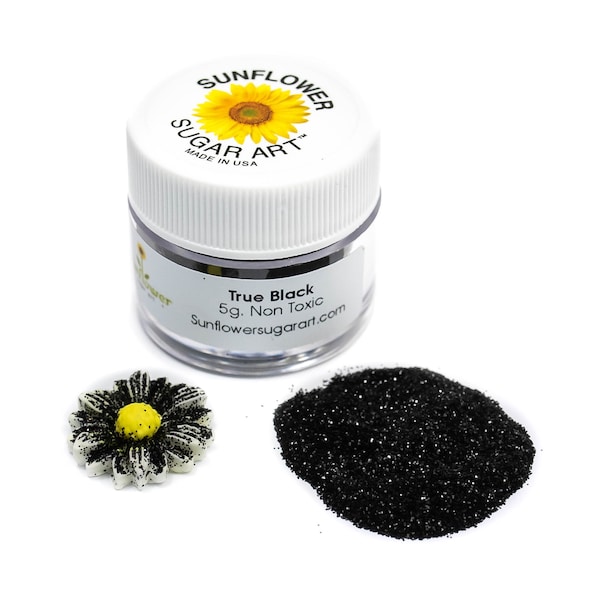 True Black Glitter - Non-Toxic Decorating Glitter | Arts, Crafts, Slime, Tumbler, Paint, Face & Body | Craft Glitter