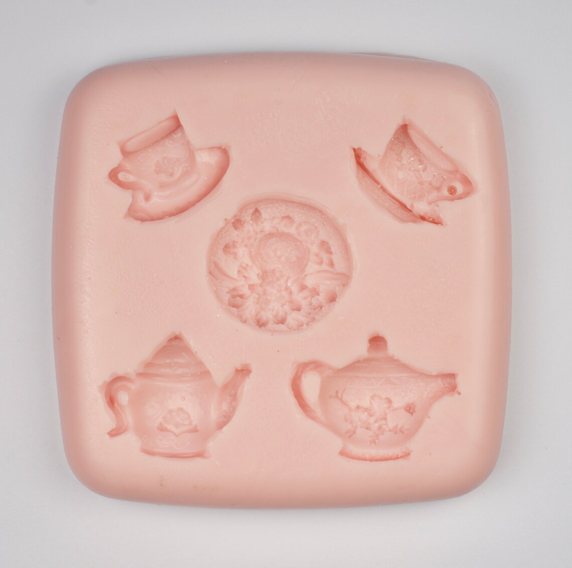 Tea Time Silicone Mold Food Grade Mini Tea Set Mold for Etsy