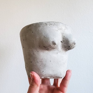 Tittypot | Cement Boob Plant Pot