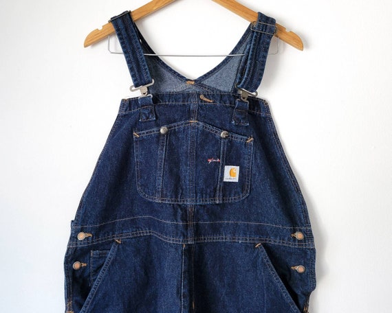 Vintage Carhartt for Women Washed Denim Bib Overa… - image 2