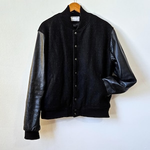 American Apparel Wool and Leather Varsity Letterman Jacket | Size L