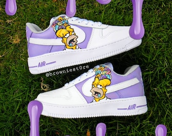 custom air force 1 bart simpson
