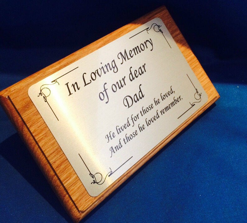 Solid Wooden Memorial Stake Grave//Tree Marker Cremation Engraved into Wood