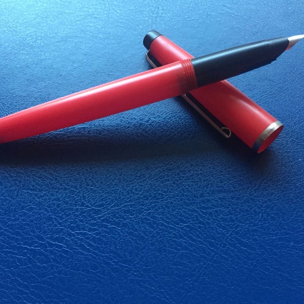 PENNA STILOGRAFICA VINTAGE, Rara Koh-I-Noor Vecchia Penna a Pennino Fine, Penna da scrittura per la pianificazione del diario scolastico degli anni '80 dalla Cecoslovacchia, Scatola regalo della penna