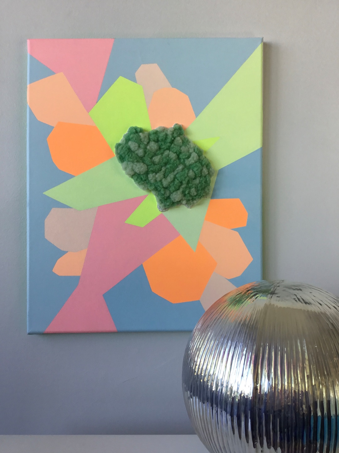 Original Abstract Weaving Painting Sea Sponge Etsy