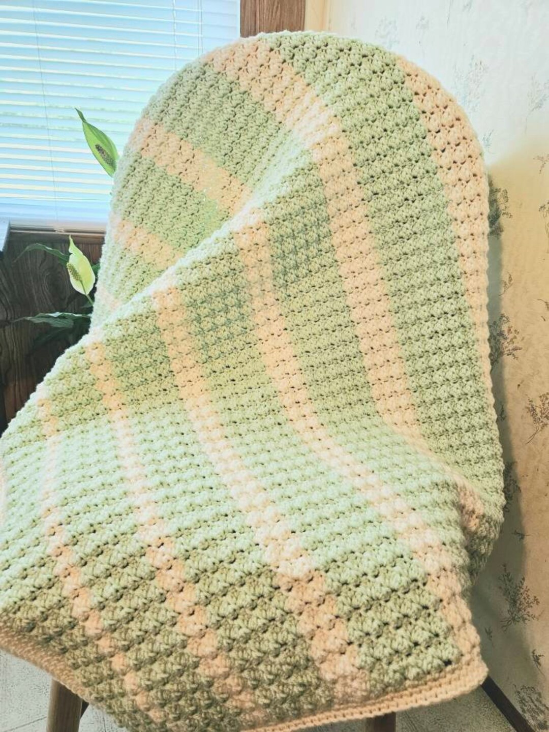 PATTERN Crochet Sedge Stitch Baby Blanket Beginner Etsy