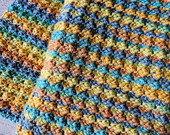 PATTERN - Crochet: Sedge Stitch Baby Blanket - Beginner Friendly