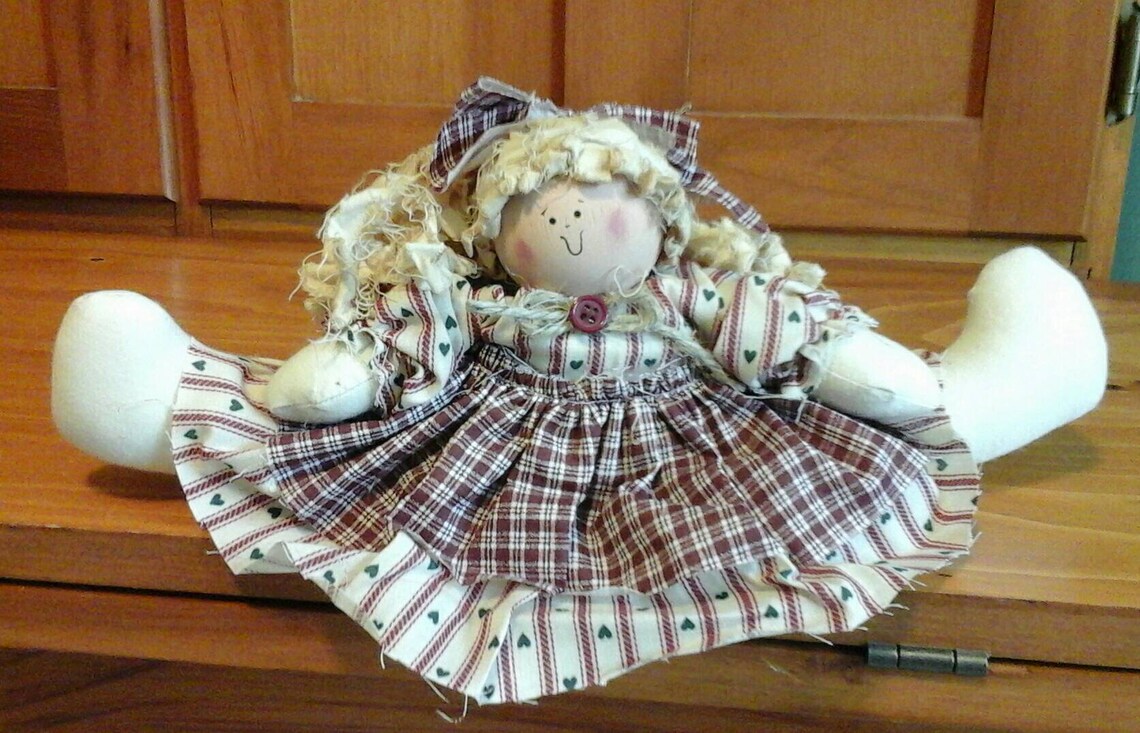 Shelf sitter doll Rag doll Handmade stuffed cloth doll Etsy