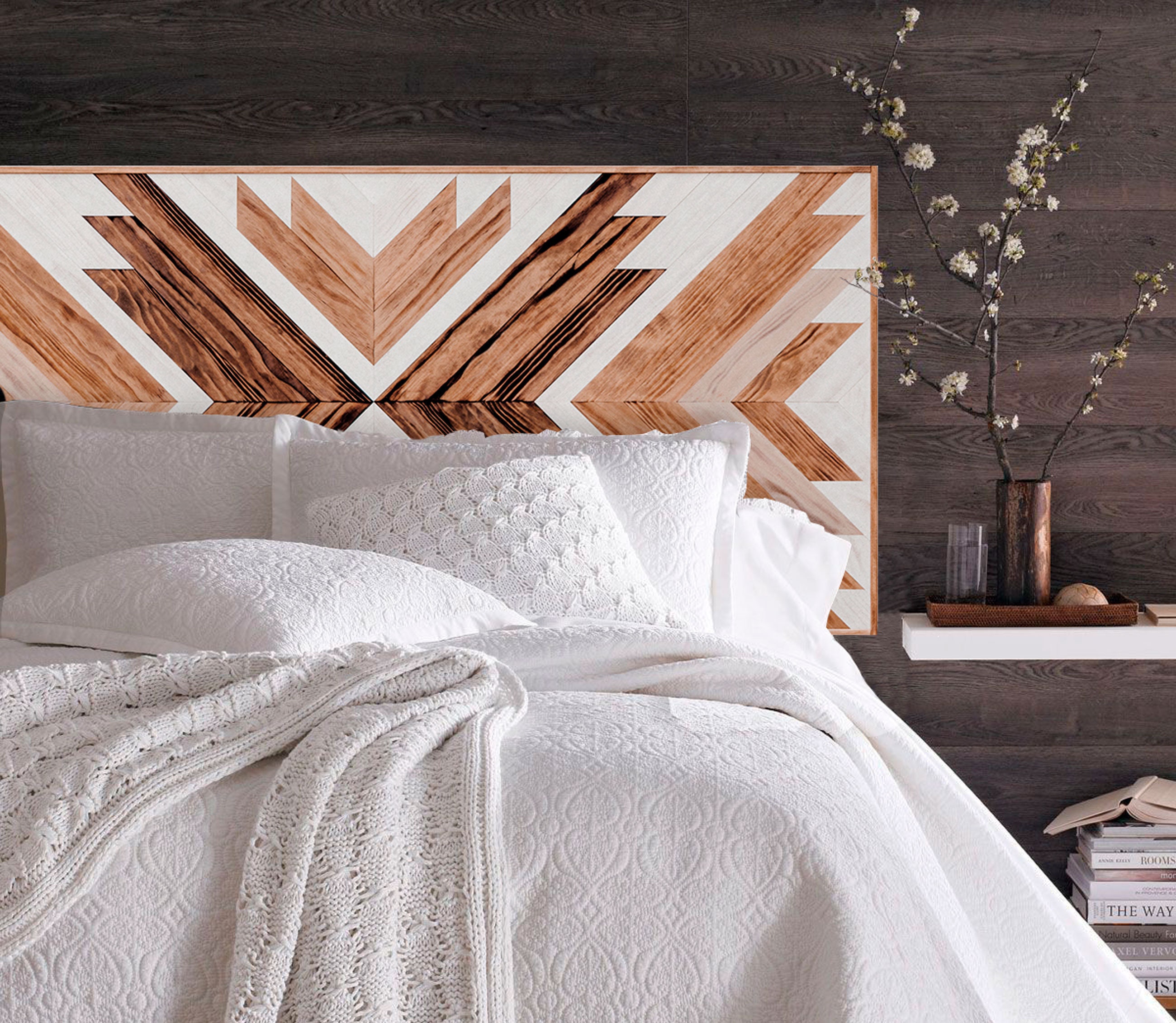 Wooden Headboard | Reclaimed Wood Headboard | Aztec Wood Wooden Headboard | Reclaimed Wood Headboard | Aztec Wood