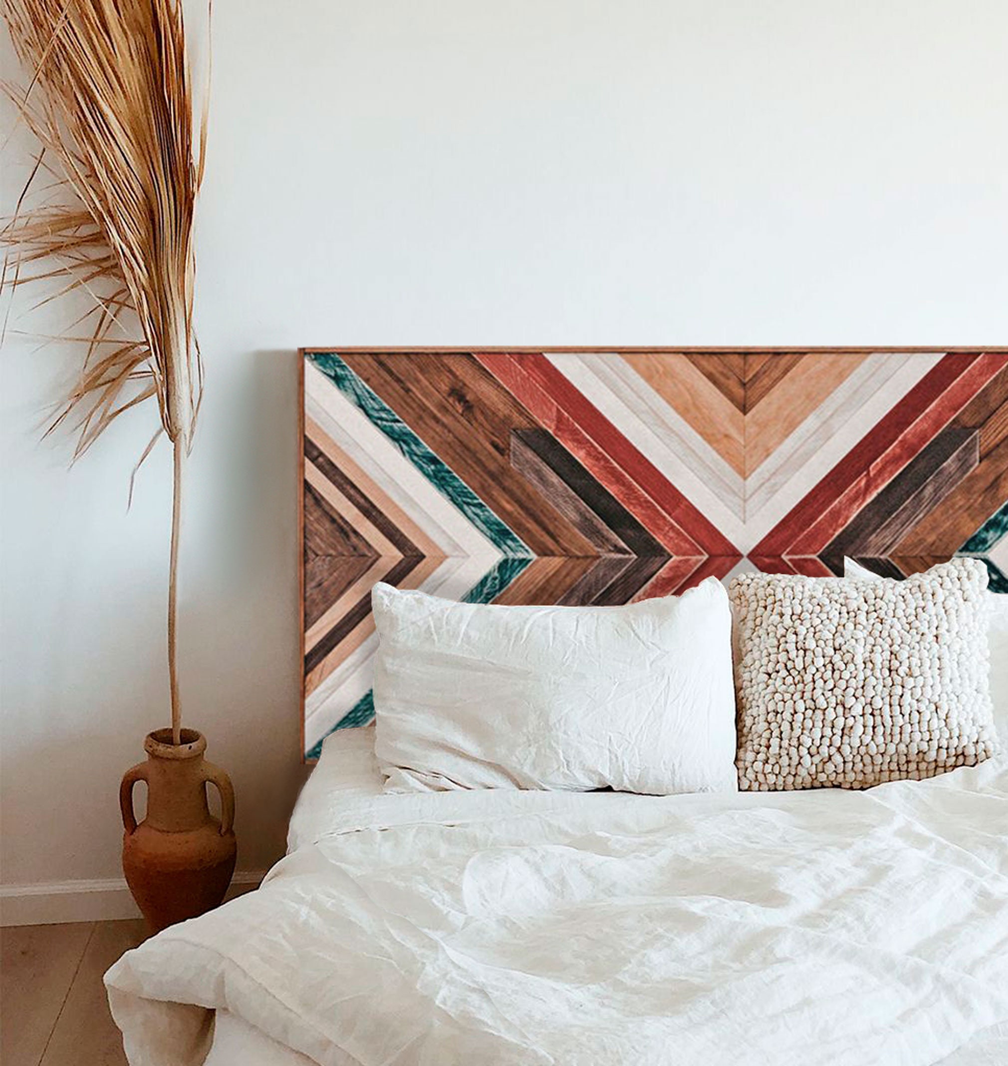 Big Camelia wood Headboard Reclaimed Wood Headboard Wood